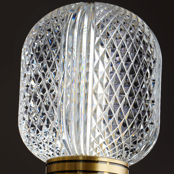 Modern Luxury Glass Oval Copper Base 1-Light Wall Sconce Lamp For Living Room