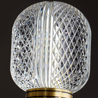 Modern Light Luxury Glass Oval Copper Base 1-Light Wall Sconce Lamp