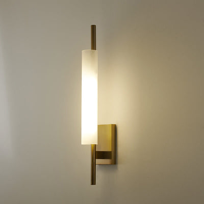 Modern Luxury Long Glass Column Design LED Wall Sconce Lamp