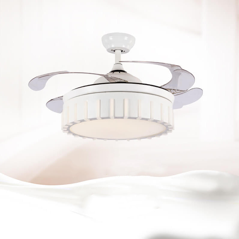 Modern Minimalist Star Piano Design LED Downrod Ceiling Fan Light