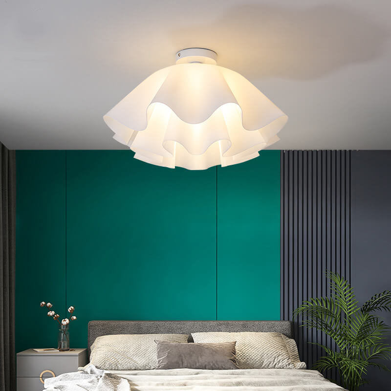 Modern Acrylic Scandinavian Style Petal 1-Light Flush Mount Light