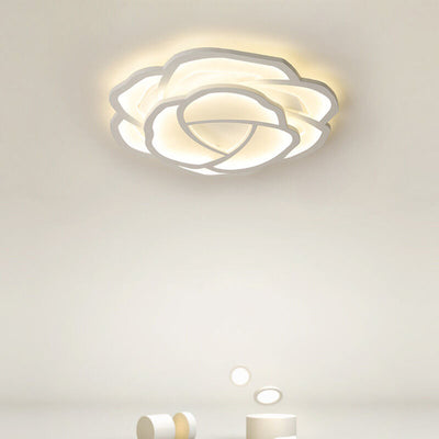 Modern Simple Roses LED Flush Mount Ceiling Light