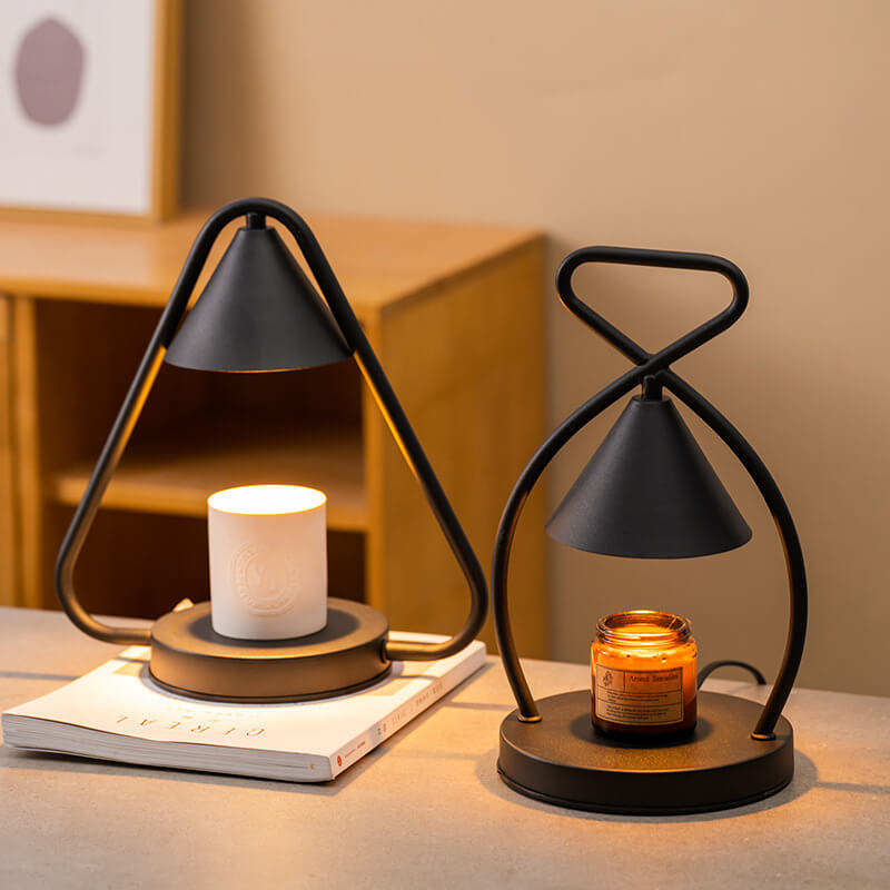 Lampe de Table Nordic Creative Geometric Iron 1 Lumière Cire Fondue 