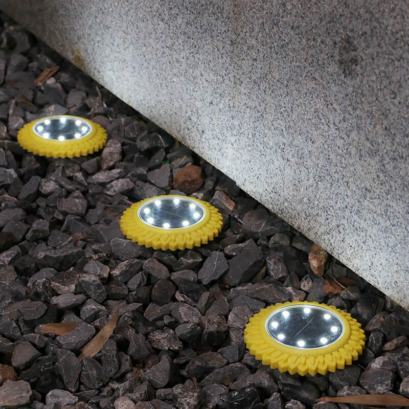 ضوء حديقة LED أرضي يعمل بالطاقة الشمسية مقاوم للماء للحديقة الخارجية 