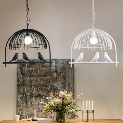 Modern Creative Bird Cage 1-Light Pendant Light