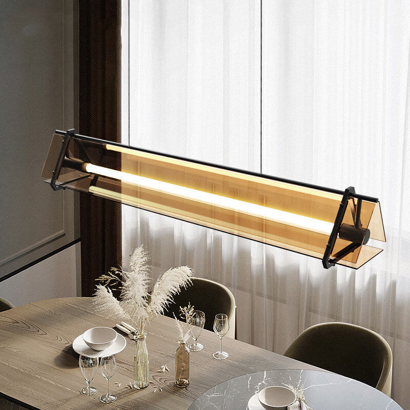 Modern Glass Creative Three-dimensional Triangle Geometric Design 1-Light  Chandelier