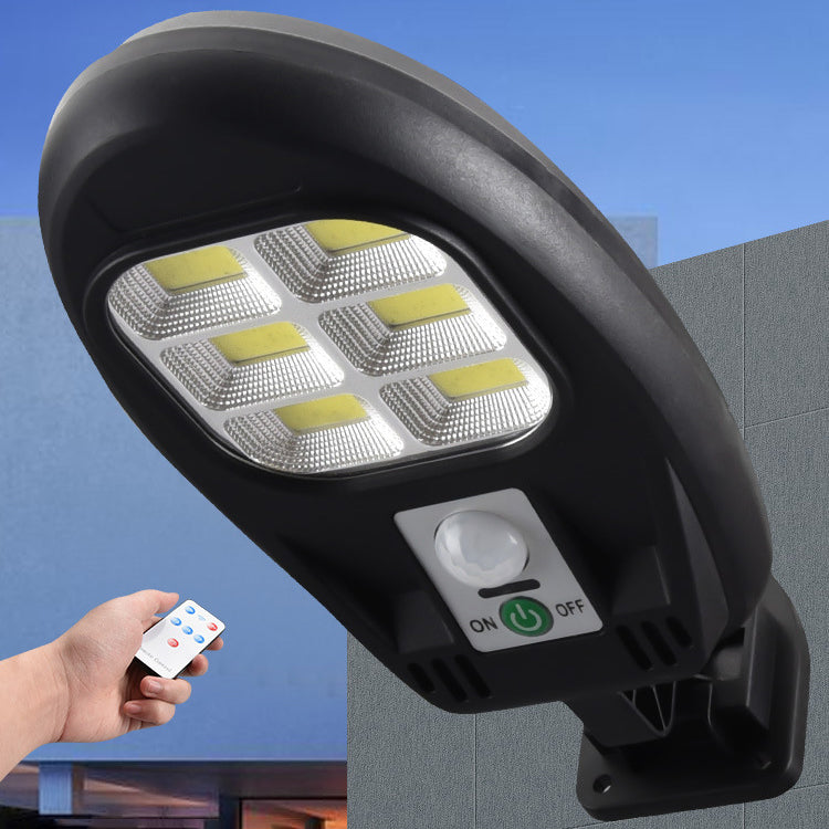 مصباح شمسي خارجي بجسم حساس مقاوم للماء LED COB لإضاءة المنطقة والجدار 