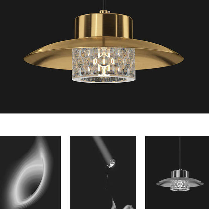 Nordische Luxus-Vollkupferkuppel-LED-Pendelleuchte