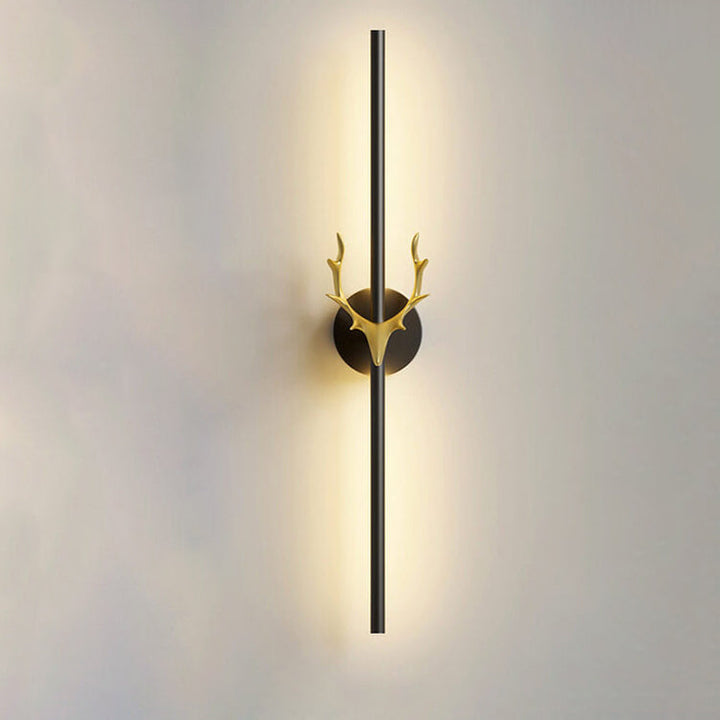 Modern Luxury Aluminum Long Strip Antler Shape LED Wall Light For Living Room