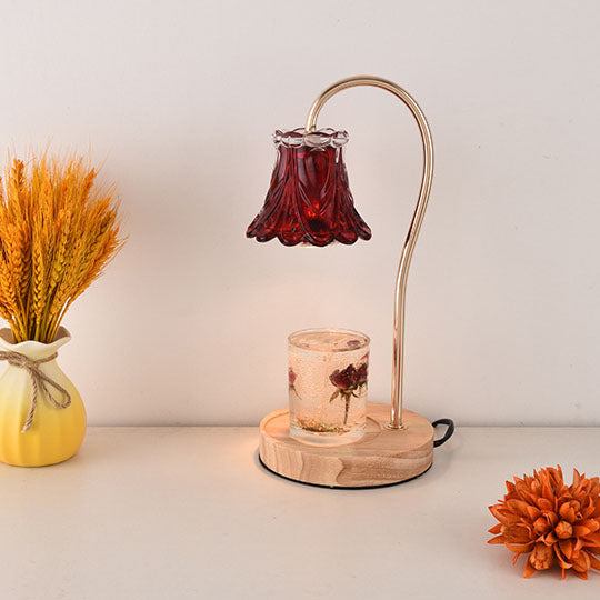Lampe de table à une lumière Nordic Classical Bellflower en cire fondue 