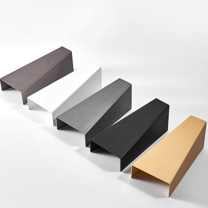 Modern Minimalist Brushed Aluminum Geometric Square LED Wall Sconce Lamp For Living Room