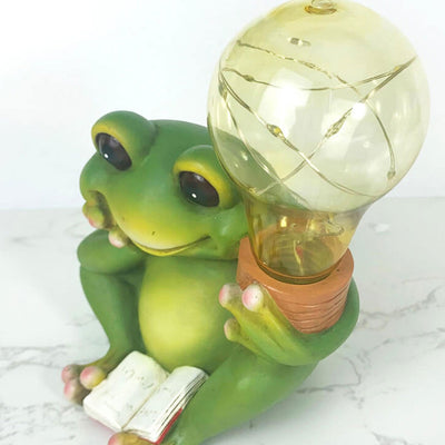 Solar Creative Cartoon Frog Design LED dekoratives Licht im Freien 