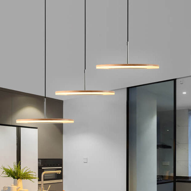Lampe suspendue LED plate avec soucoupe volante ronde créative nordique 