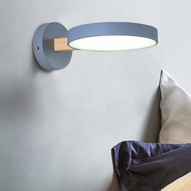 Lámpara de pared LED Nordic Creative Round Macaron Color 