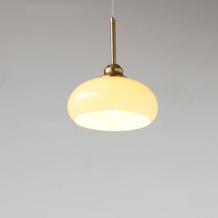 European Vintage Hardware Glass 1-Light Pendant Light
