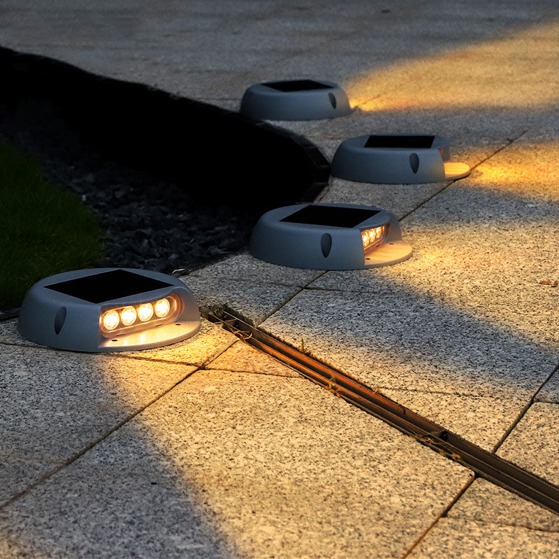 Modernes rundes wasserdichtes LED-Garten-Solarlicht für begrabene Gehwege im Freien 