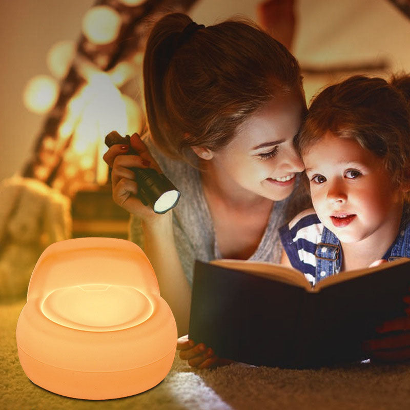 Lampe de table créative en forme de canapé en silicone Pat LED veilleuse 