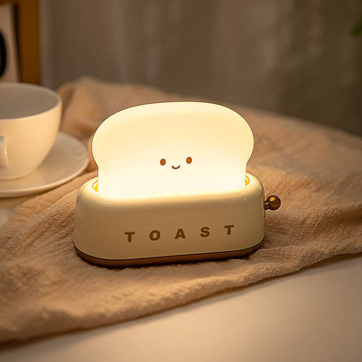 Lampe de table à lumière nocturne LED design créatif pour machine à pain 