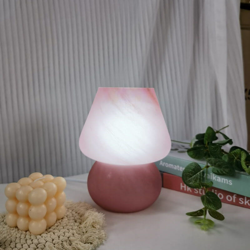 Lámpara de Mesa Decorativa Moderna Minimalista de Vidrio Nube de 1 Luz 