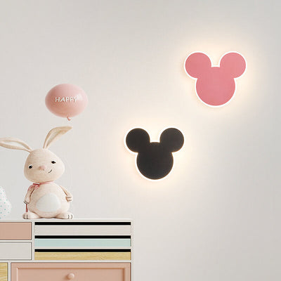 مصباح حائط LED على شكل فأر وأرنب كرتوني إبداعي 