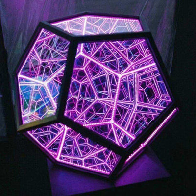 Infinity Dodecahedron LED Night Light Art Table Lamp