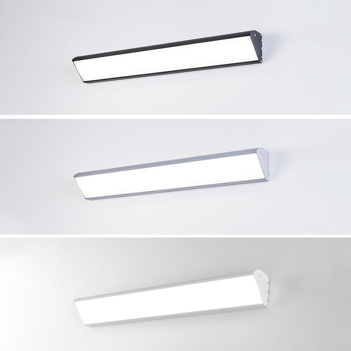 Contemporary Industrial Rectangular Aluminum PC Waterproof LED Wall Sconce Lamp For Outdoor Patio
