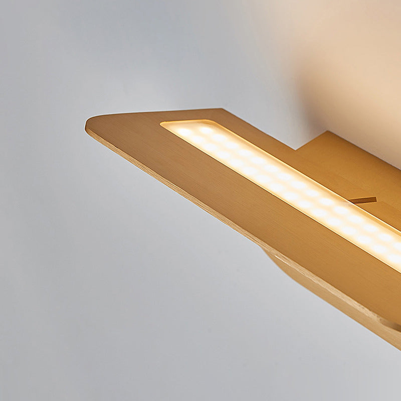 Modern Simplicity Aluminum Square Flat Bending LED Wall Sconce Lamp For Hallway