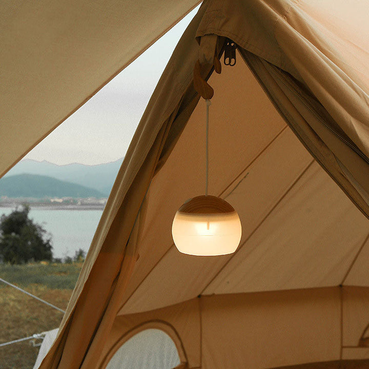 Modernes, minimalistisches, aufhängbares USB-aufladbares Outdoor-LED-Campingzeltlicht 
