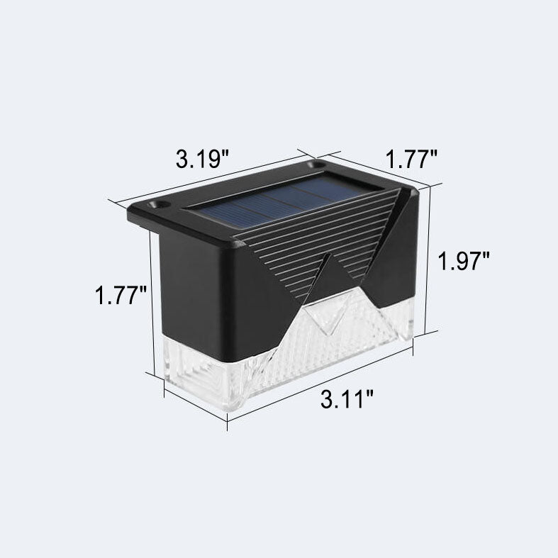 Solar Outdoor Square LED Gartendekoration Wandleuchte Lampe