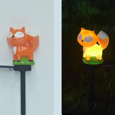 Modern Animals Solar Outdoor Lawn LED Garden Ground Insert Landscape Light