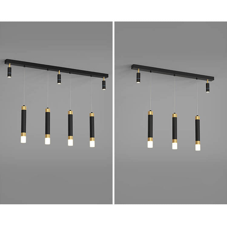 Spot LED en acrylique avec matériel moderne de luxe léger, suspension pour îlot 