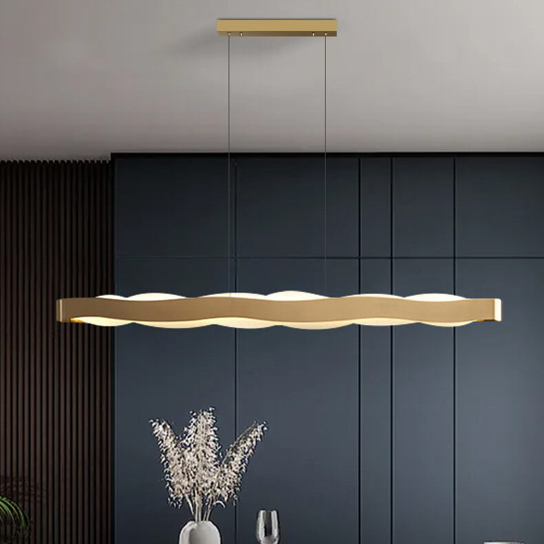 Moderne Luxus Edelstahl Langstab Acryl LED Kronleuchter 
