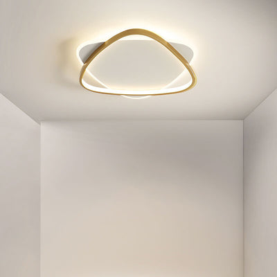 Luz de montaje empotrado LED de acrílico de hierro con triángulo creativo minimalista moderno 