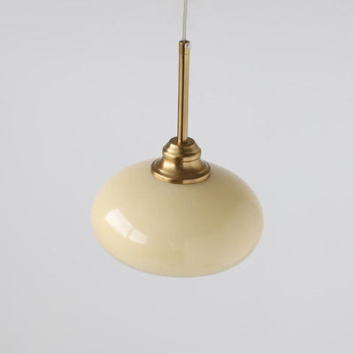 European Vintage Hardware Glass 1-Light Pendant Light