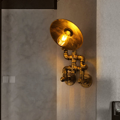 Retro Industrial Iron Robot Design 1- Light Wall Sconce Lamp