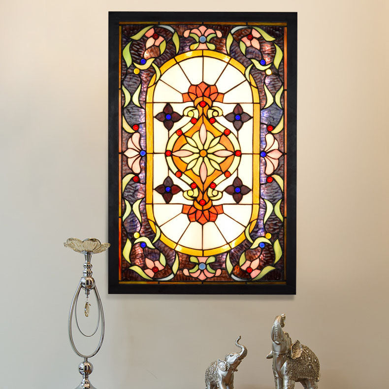 European Tiffany Stained Glass LED Mural Wall Sconce Lamp