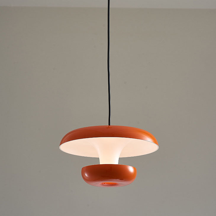 Moderne, minimalistische, einfarbige LED-Pendelleuchte aus Qualleneisen 