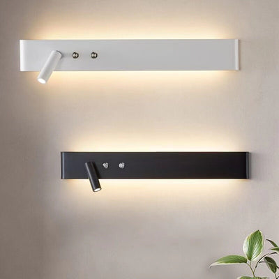 Moderne minimalistische rechteckige Aluminium-Eisen-LED-Wandleuchte 