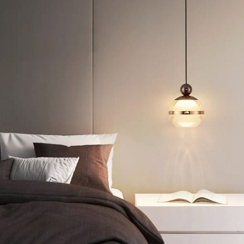 Nordic Minimalist Acrylic Round Ball 1/3 Light Island Light Chandelier