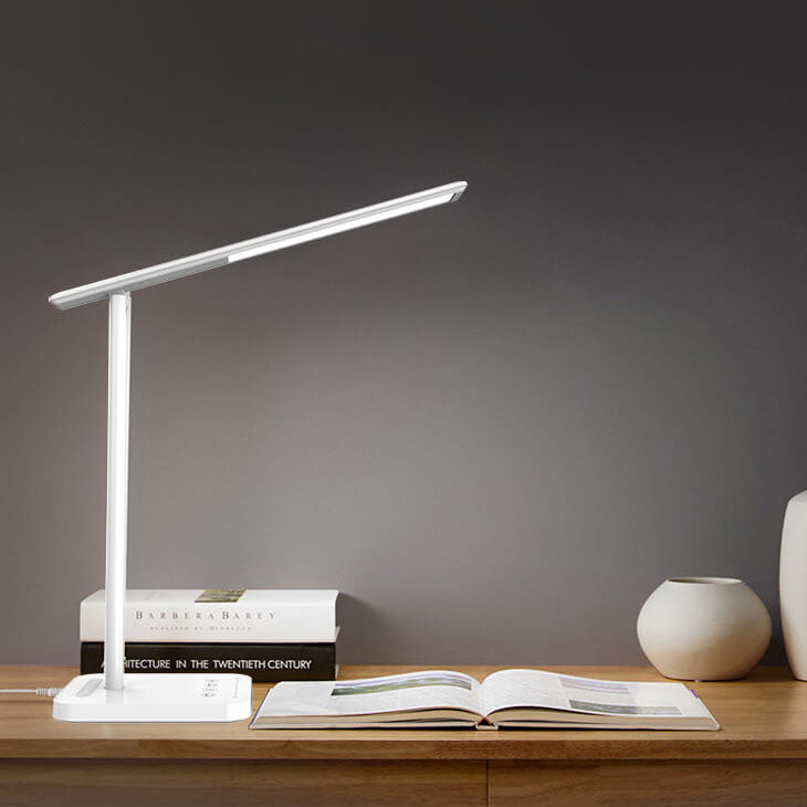 Lampe de bureau tactile LED rechargeable sans fil pliable pour soins oculaires simples et modernes 