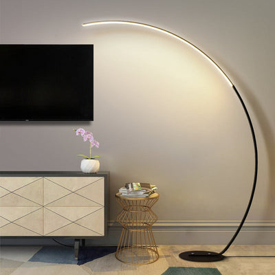 مصباح أرضي LED قائم من الألومنيوم والأكريليك بتصميم عصري بسيط على الطراز الشمالي لمعدات صيد الأسماك 