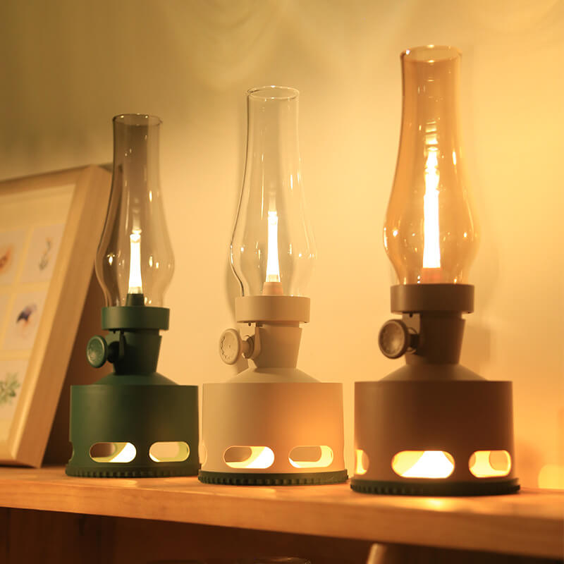 Contemporary Creative Kerosene Lamp LED USB Table Lamp For Entertainment Room