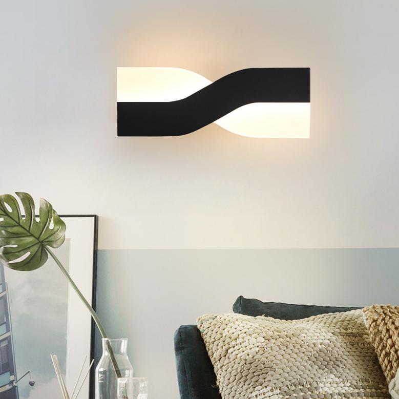 Nordic Post-modern Minimalist Rectangular Rotatable LED Wall Sconce Lamp