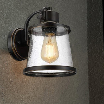 Industrial Iron Art Nostalgic Waterproof 1-Light Wall Sconce Lamp