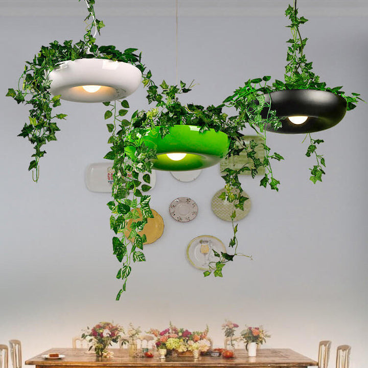 Moderne Art Deco Sky Garden Rundschirm 1-Licht Pendelleuchte für Esszimmer 