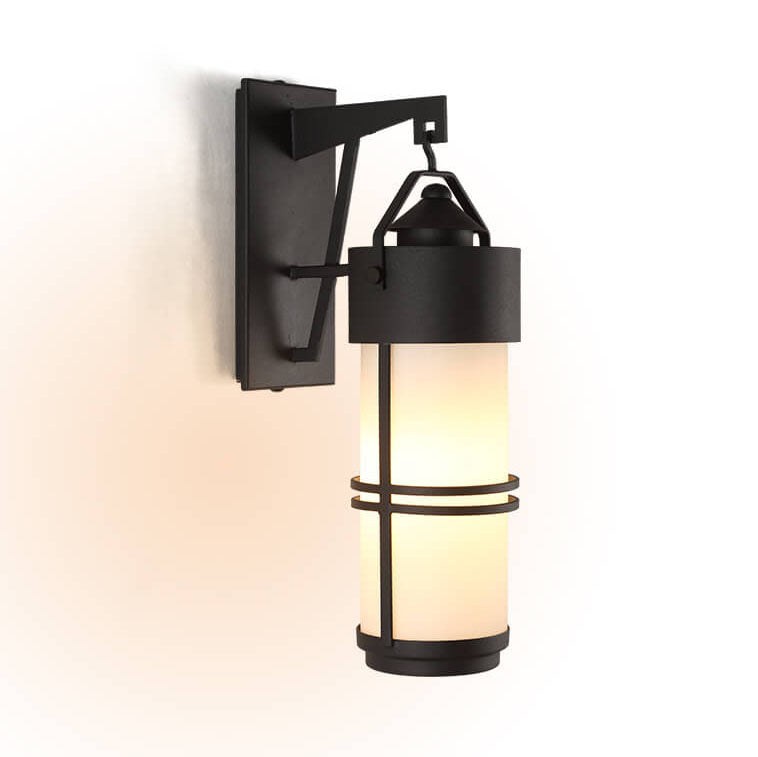 Applique murale 1 lumière en fer vintage rustique européen pour extérieur, étanche 