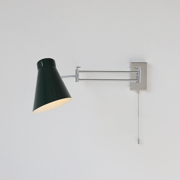 Contemporary Nordic Horn Cone Iron Rotating 1-Light Wall Sconce Lamp for Living Room