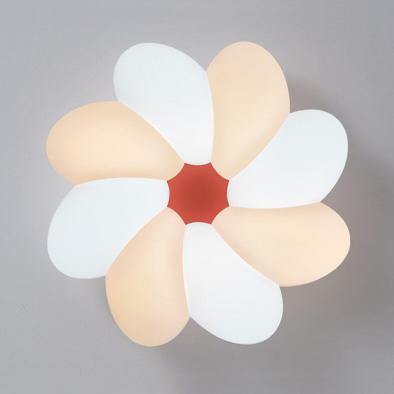 Nordic Creative Colorful Flower LED Flush Mount Ceiling Light