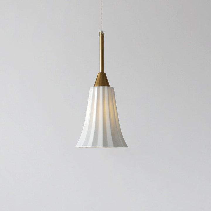 Lámpara colgante de 1 luz con textura cerámica minimalista moderna 