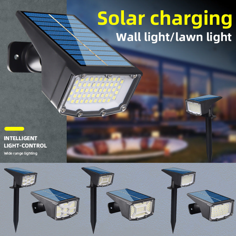 Solar-Spotlight Outdoor Superhell Wasserdicht Boden-Einsteck-Rasenlicht Landschaftslicht 